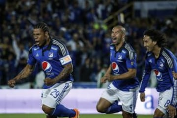 Millos sonríe luego de la victoria 3-1 ante el DIM