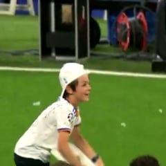 El hijo de Hazard hizo enloquecer al Bernabéu con este momentazo