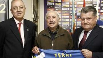 <b>PUESTA EN ESCENA. </b>Solano, Ferri y Botella, ayer.