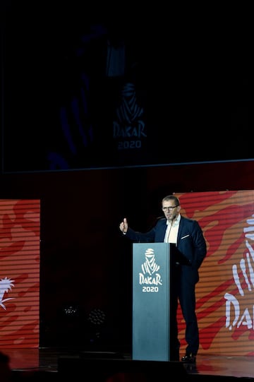 Yann Le Moenner, director general de Amaury Sport Organisation (ASO), empresa organizadora del Dakar, durante la presentación del Dakar 2020.