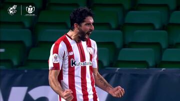 Ra迆l Garc赤a ya tiene su minuto 94: ag車nico golazo que castig車 a Pellegrini por quitar a Fekir en el 93'