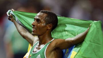 Kenenisa Bekele, l&iacute;der del potente equipo et&iacute;ope de marat&oacute;n para los Mundiales de Londres. 