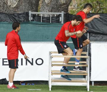 El Atlético vuelve al trabajo en su primer entrenamiento de pretemporada