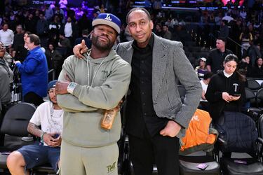 Floyd Mayweather Jr. y Stephen A. Smith.