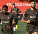 El Atlético de Madrid echa a rodar... sin público y sin cámaras
