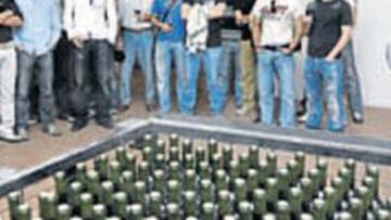 <b>ACTO. </b>La plantilla del Valladolid visitó las bodegas Arzuaga.