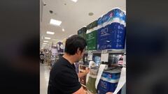 Un tiktoker muestra el increíble uso del papel higiénico en los supermercados de Corea