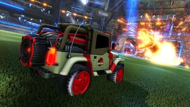Los todoterrenos clásicos de Jurassic Park llegan a Rocket League