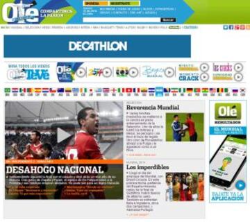 Portadas de la prensa extranjera