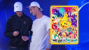 tenis terence atmane jannik sinner pokemon tcg carta pikachu regalo cumpleaños