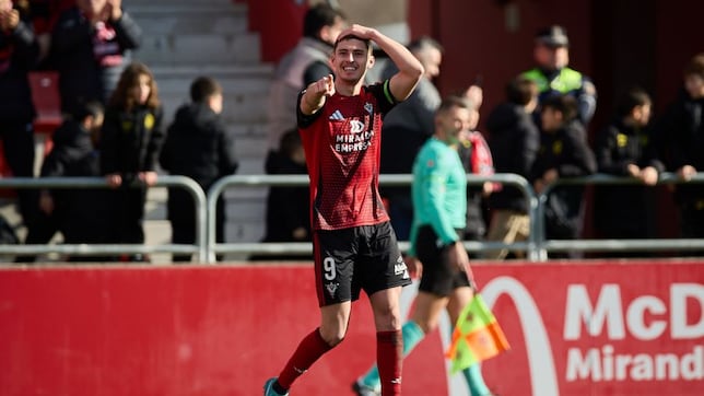 Panichelli, a un gol del récord de Raúl García de Haro en el Mirandés