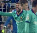 La airada reacción de Piqué tras el penal no cobrado en Anoeta