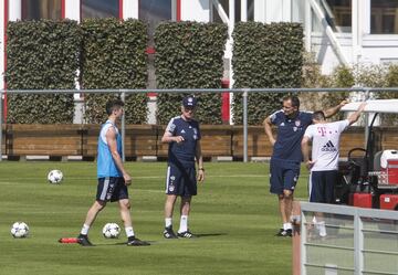 El Bayern se prepara antes del partido frente al Real Madrid