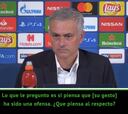 Mourinho, a la prensa: "¿Es usted española?", así explicó su gesto