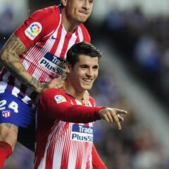 Morata promedia un gol cada 46' contra los 3 próximos rivales