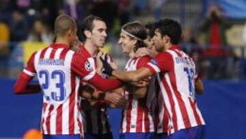 COLUMNA ROJIBLANCA. Godín, Filipe y Costa han sido tres jugadores importantísimos e imprescindibles para el Cholo esta temporada. Los tres están entre los jugadores más utilizados de Simeone. Godín ha disputado 4.620 minutos, Filipe, 4.270 y Diego Costa, 4.142.