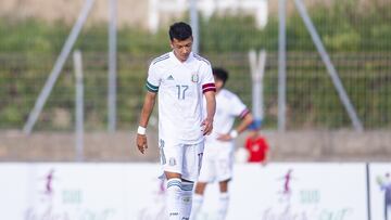 Jorge Ruvalcaba durante un partido con la Sub 20 en el Torneo Maurice Revello.