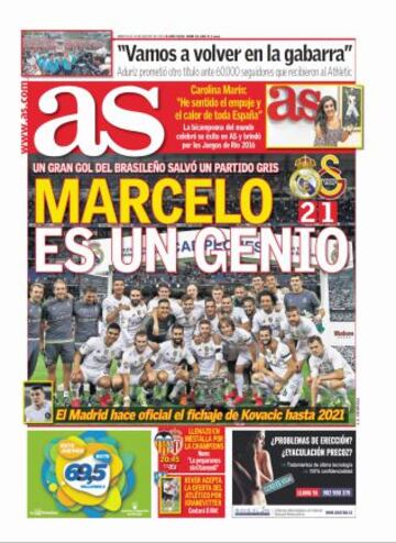 Las portadas de AS de agosto