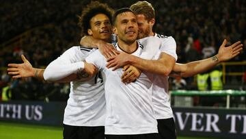 Podolski se despidió de Alemania con golazo