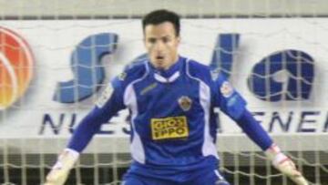 Manu Herrera en el último partido ante el Numancia.