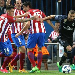 Benzema, ante el Atlético: sólo tres goles en 27 partidos