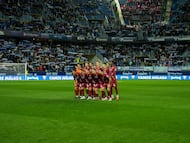 Málaga CF - Cultural Leonesa. Once inicial Cultural Leonesa.