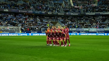 Málaga CF - Cultural Leonesa. Once inicial Cultural Leonesa.