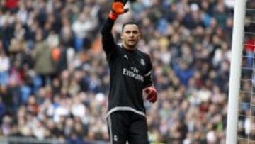 keylor Navas, antes de comenzar un partido esta temporada.