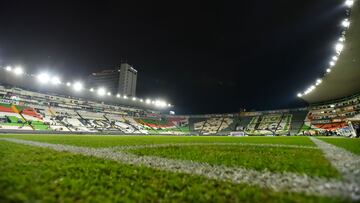 during the 11th round match between Leon and America as part of the Liga BBVA MX, Torneo Apertura 2024 at Nou Camp Stadium on October 05, 2024 in Leon, Guanajuato, Mexico.