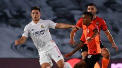 Jovic, durante el Real Madrid-Shakhtar. 