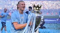 Así celebraron los jugadores del Manchester City el título de la Premier
