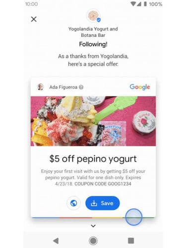Novedades Google Maps: seguir a un negocio te dará un descuento