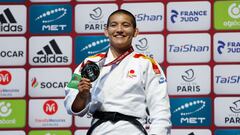 Ai Tsunoda, con la medalla de oro del Grand Prix de París.