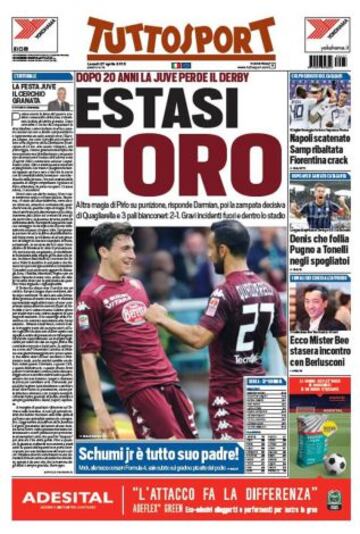 Portadas de la prensa deportiva