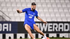 09 Olivier GIROUD (fra) during the French Team Football - Training session on November 20, 2022 in Doha, Qatar. (Photo by Anthony Bibard/FEP/Icon Sport via Getty Images)