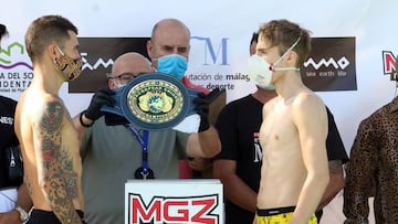 Boxeo con mascarilla en Madrid para cumplir con la normativa