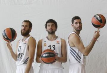 Sergio Rodríguez, Sergio Llull y Rudy Fernández