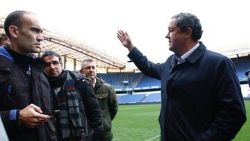 03/02/17 Deportivo de La Coru&ntilde;a  Desperfectos estadio de Riazor por el temporal CUBIERTA ROTA 
 PRESIDENTE Tino Fernandez