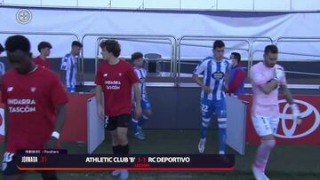 Resumen y goles del Athletic B vs. Deportivo de la Coruña de la Primera RFEF