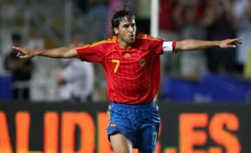 El jugador español ha jugado 27 partidos marcando 19 goles desde su debut en la Eurocopa de 2000.