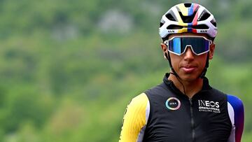 Así quedó Egan tras su tercer lugar en la etapa 7 del Giro.