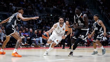 Facundo Campazzo, base del Real Madrid, ante la Virtus Bolonia italiana.