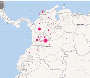 Mapa de casos y muertes por coronavirus por departamentos en Colombia: hoy, 4 de abril