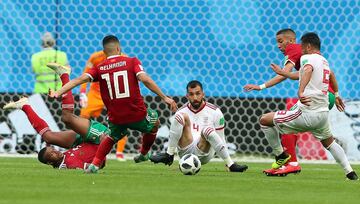 La victoria de Irán ante Marruecos en 25 imágenes