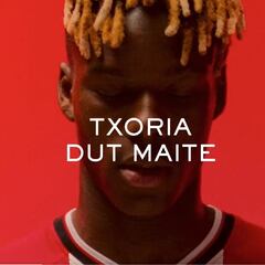 Unai Simón y Nico Williams presentan el reclamo de la nueva camiseta