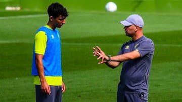 Sergio Martínez y José Alberto, del Racing.