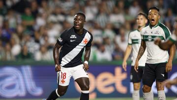 Soccer Football - Brasileiro Championship - Coritiba v Vasco da Gama - Estadio Major Antonio Couto Pereira, Curitiba, Brazil - April 1, 2026 Vasco da Gama's Marino Hinestroza reacts REUTERS/Rodolfo Buhrer