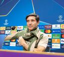 Marcelino: “Disfrutaremos la Champions y sufriremos al City”