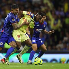 Problemas en la cancha al final del América - Cruz Azul ¿Hubo bronca?