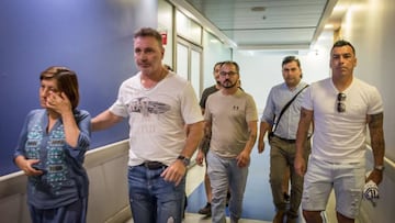 Esteban Paredes y Barticciotto visitaron a Gustavo Gatica